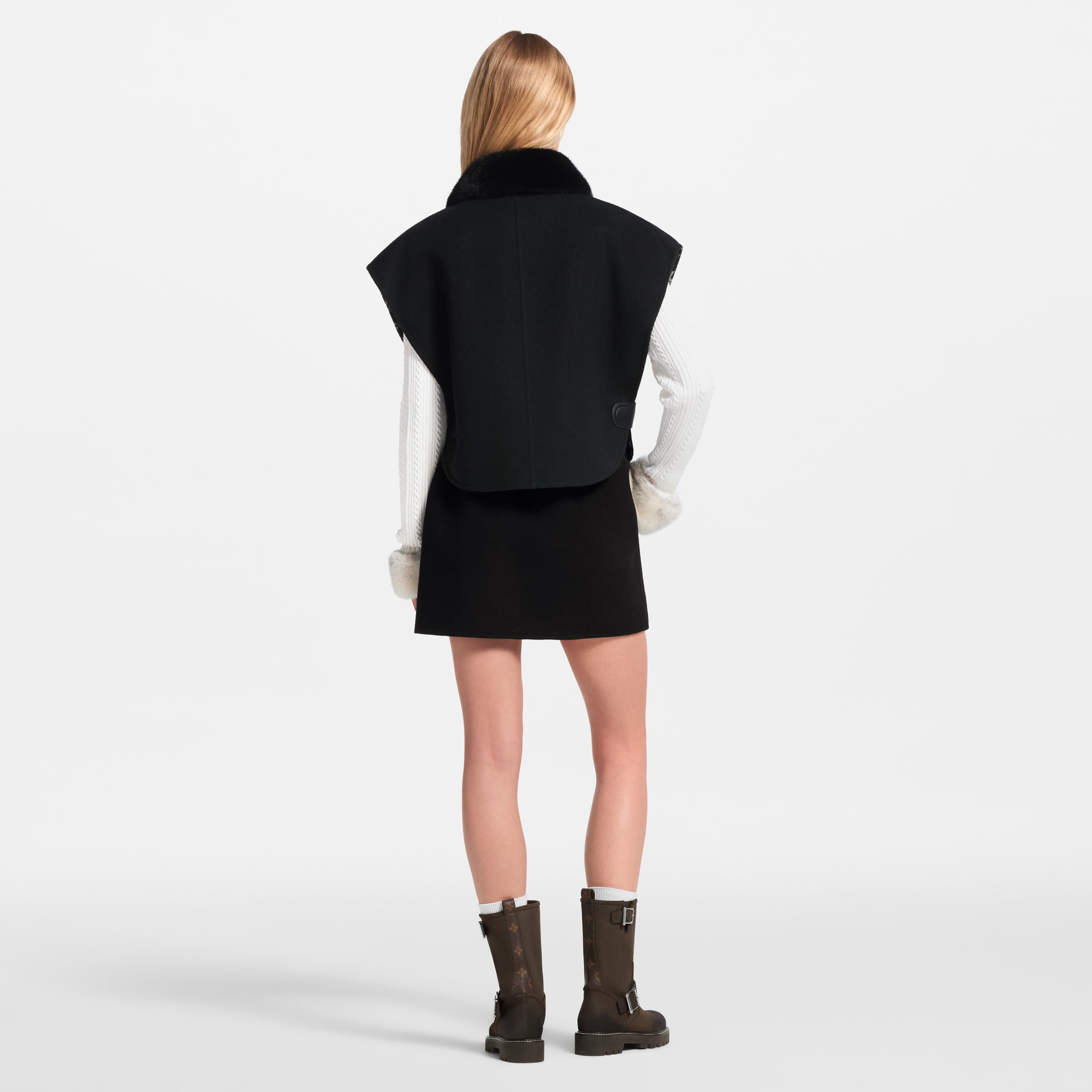 Fur Collar Sleeveless Jacket - Women - Ready-to-Wear | LOUIS VUITTON ®